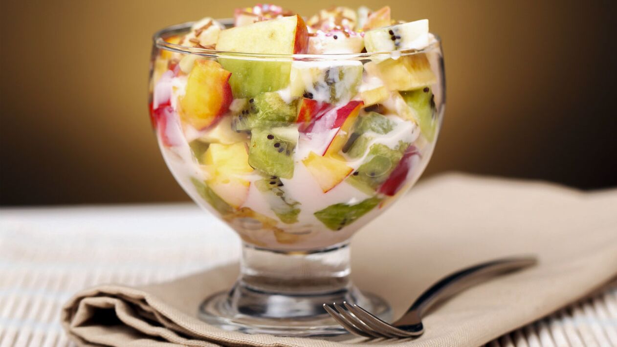 salade de fruits au régime préféré